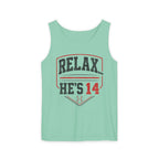 Relax... He's 14 Baseball Parent Tank Top
