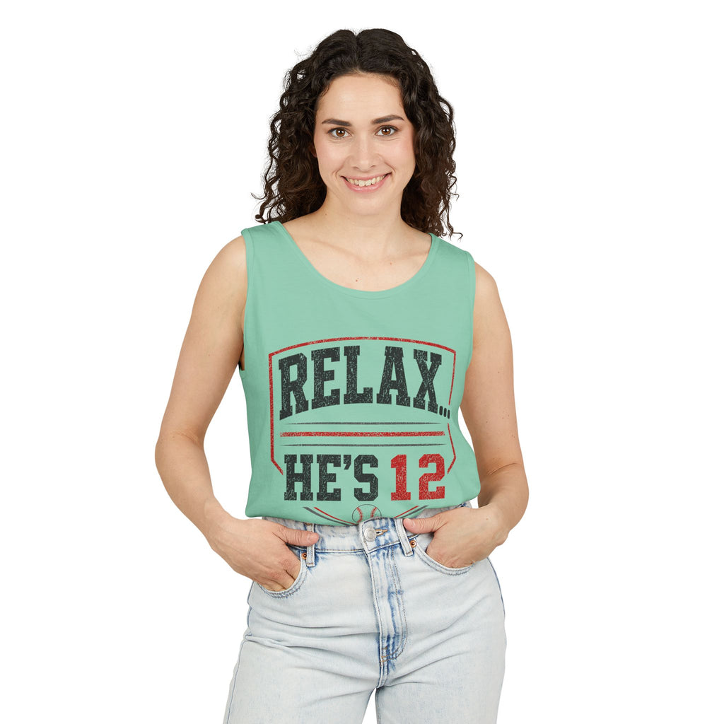 Relax... He's 12 Parent Tank Top