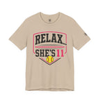 "Relax... She's 11" Softball Parents T-Shirt