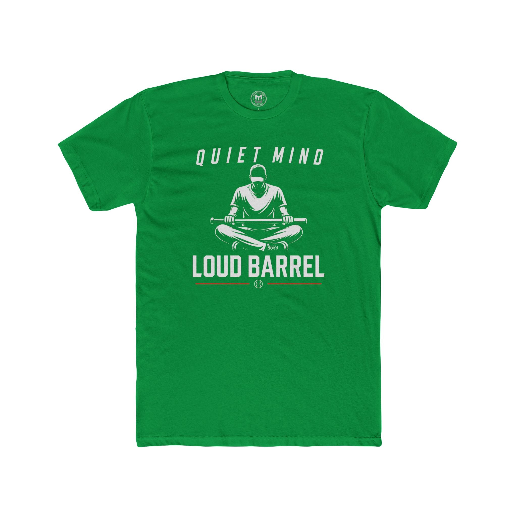 Quiet Mind Loud Barrel Tee Baseball Mindset Tee