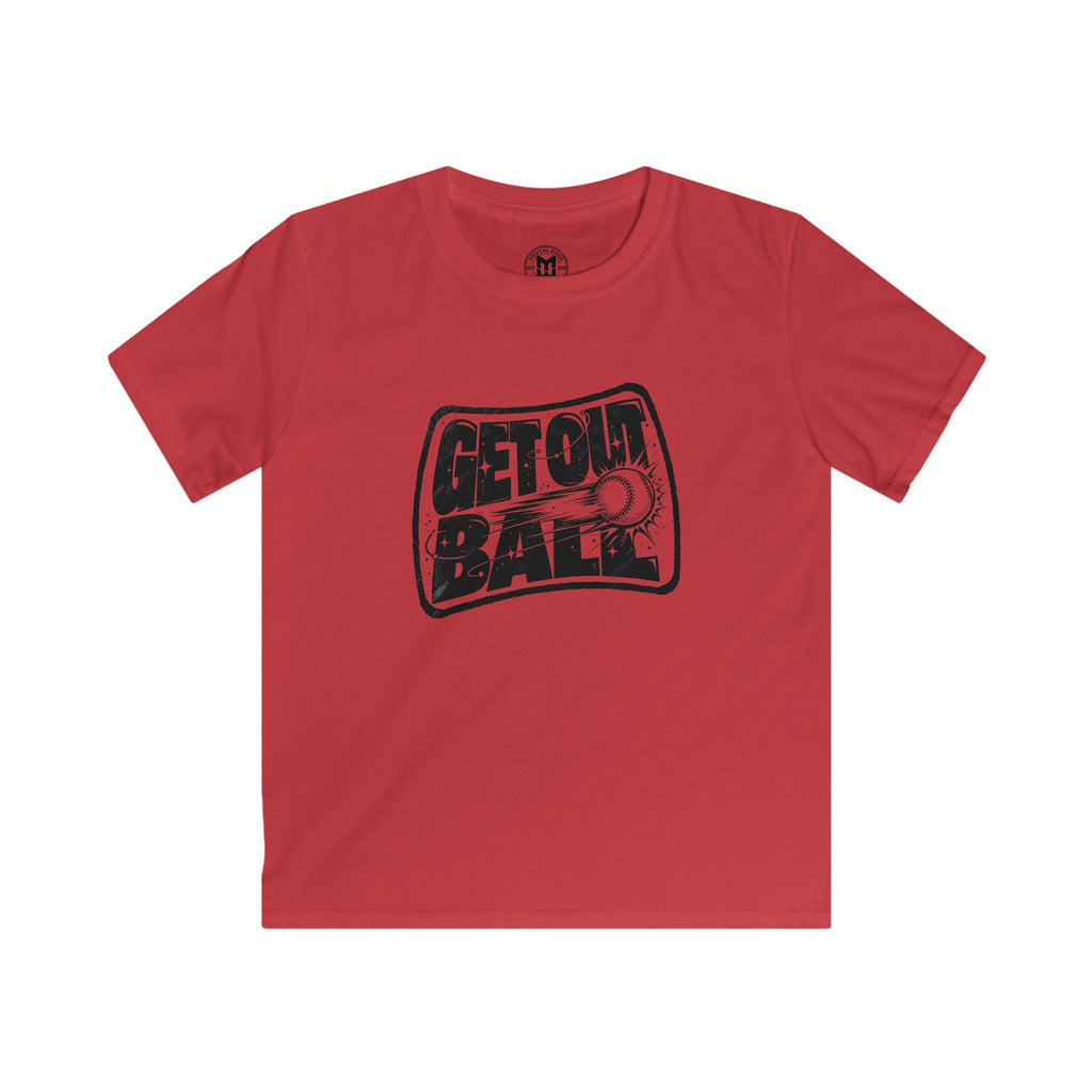 Kids Tee — "GET OT BALL" Vintage Baseball Graphic