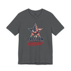 Freedom Runs Deep T-Shirt — American Flag Star Patriotic Tee