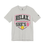 'Relax... She's 8' Softball Parents Tee