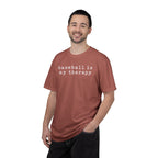 Adult Unisex "baseball is my therapy" Comfort Colors Garment-Dyed T-shirt
