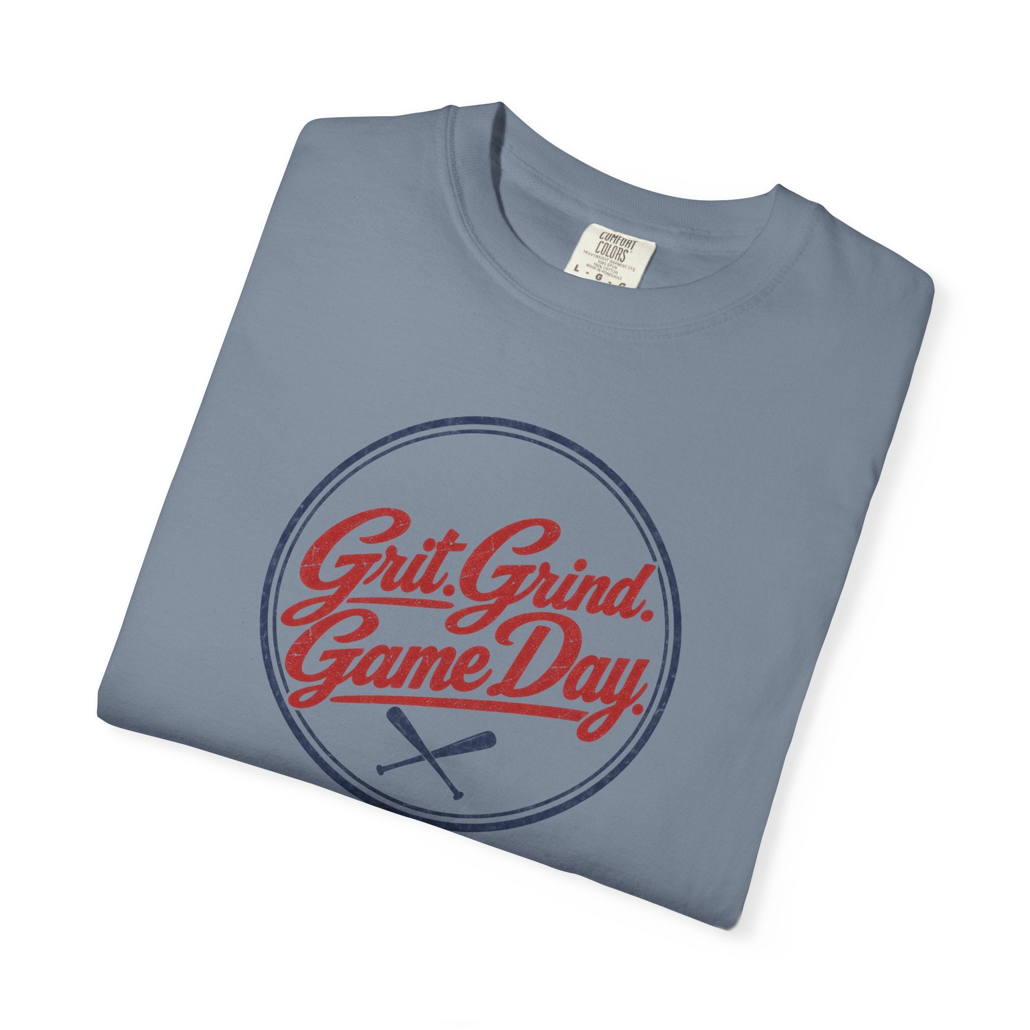 Adult Unisex  "Grit Grind Game Day" Comfort Colors Baseball Graphic Tee