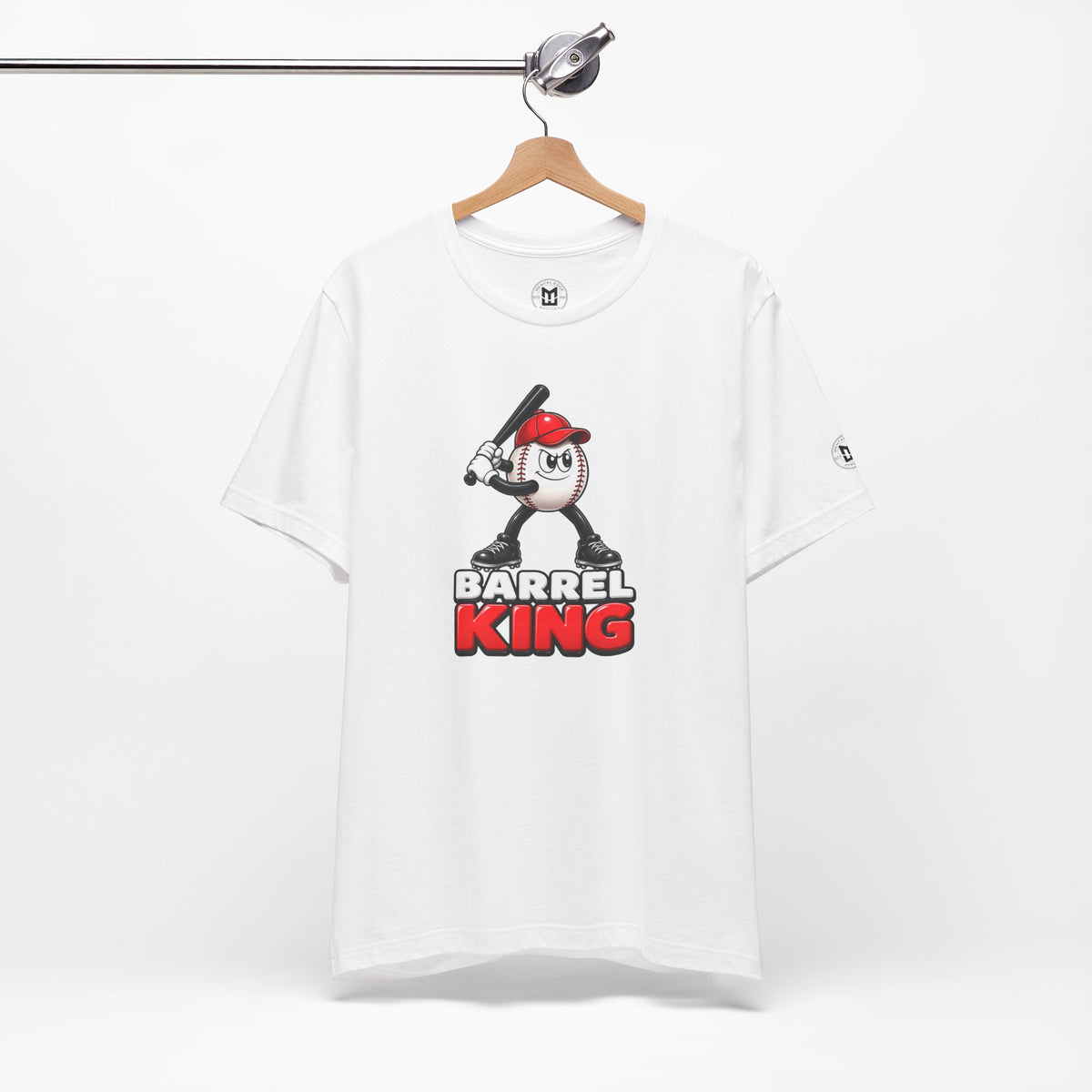 Baseball Women's Tee — 'Barrel King' Batting Ball Graphic Shirt