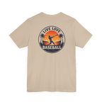 Baseball Tee — "Live Love Baseball" Vintage Sunset Unisex T-Shirt