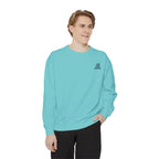 Baseball Sweatshirt — "Live Love Baseball" Vintage Sunset Crewneck Unisex