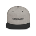 Mental Edge Flat Bill Snapback Hat — Minimal Athletic Logo Cap