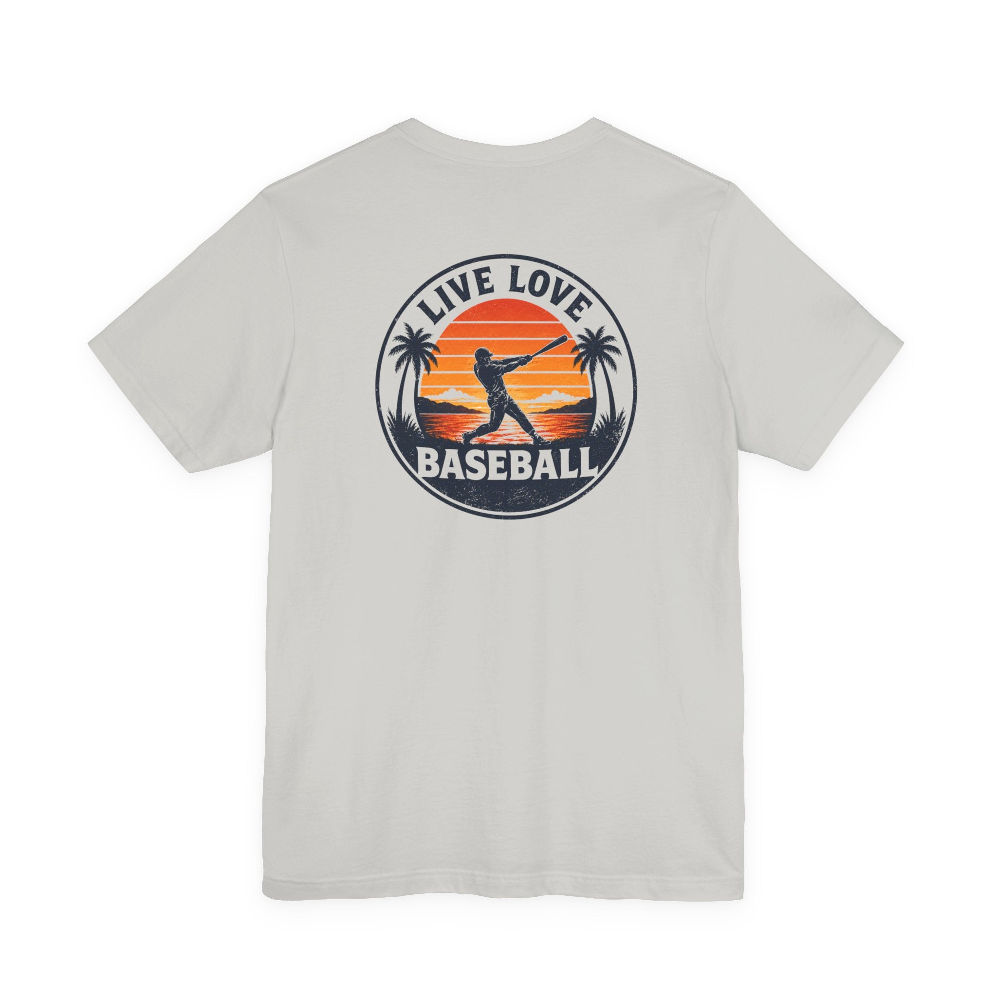 Baseball Tee — "Live Love Baseball" Vintage Sunset Unisex T-Shirt