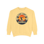 Baseball Unisex Sweatshirt - "Live Love Baseball" Vintage Sunset Crewneck