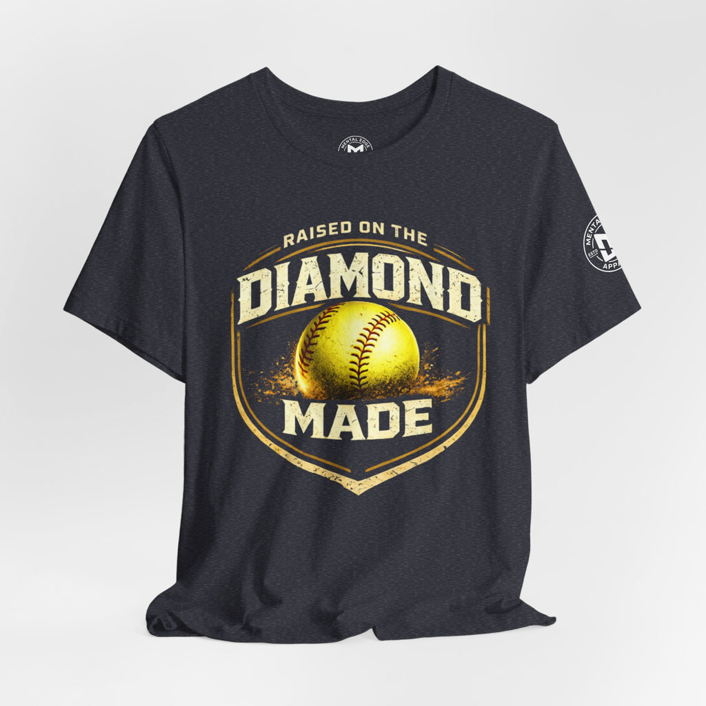 Raised on the Diamond Made Softball Tee