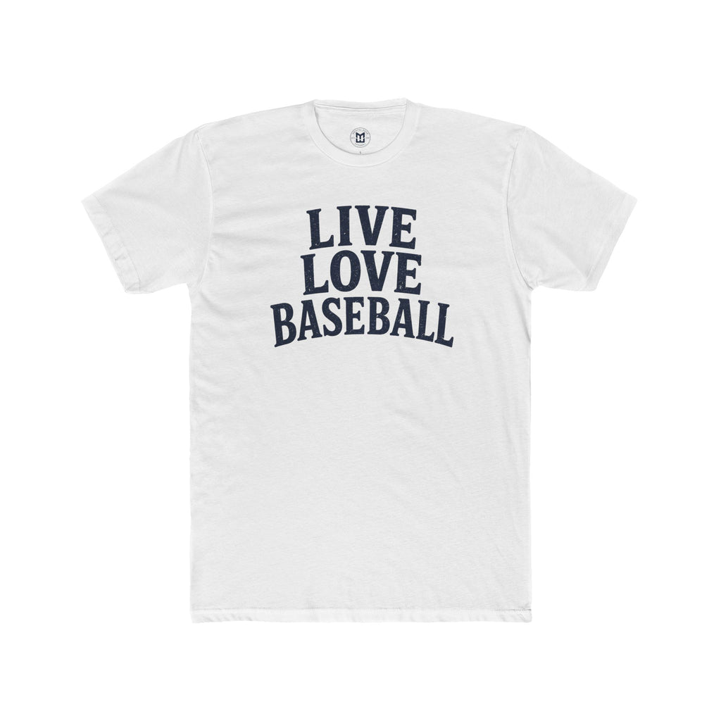 Live Love Baseball T-Shirt — Classic Baseball Tee for Fans