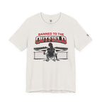 Banned to the Outfield Womans Baseball Tee – Funny Coach/Player Sideline Shirt