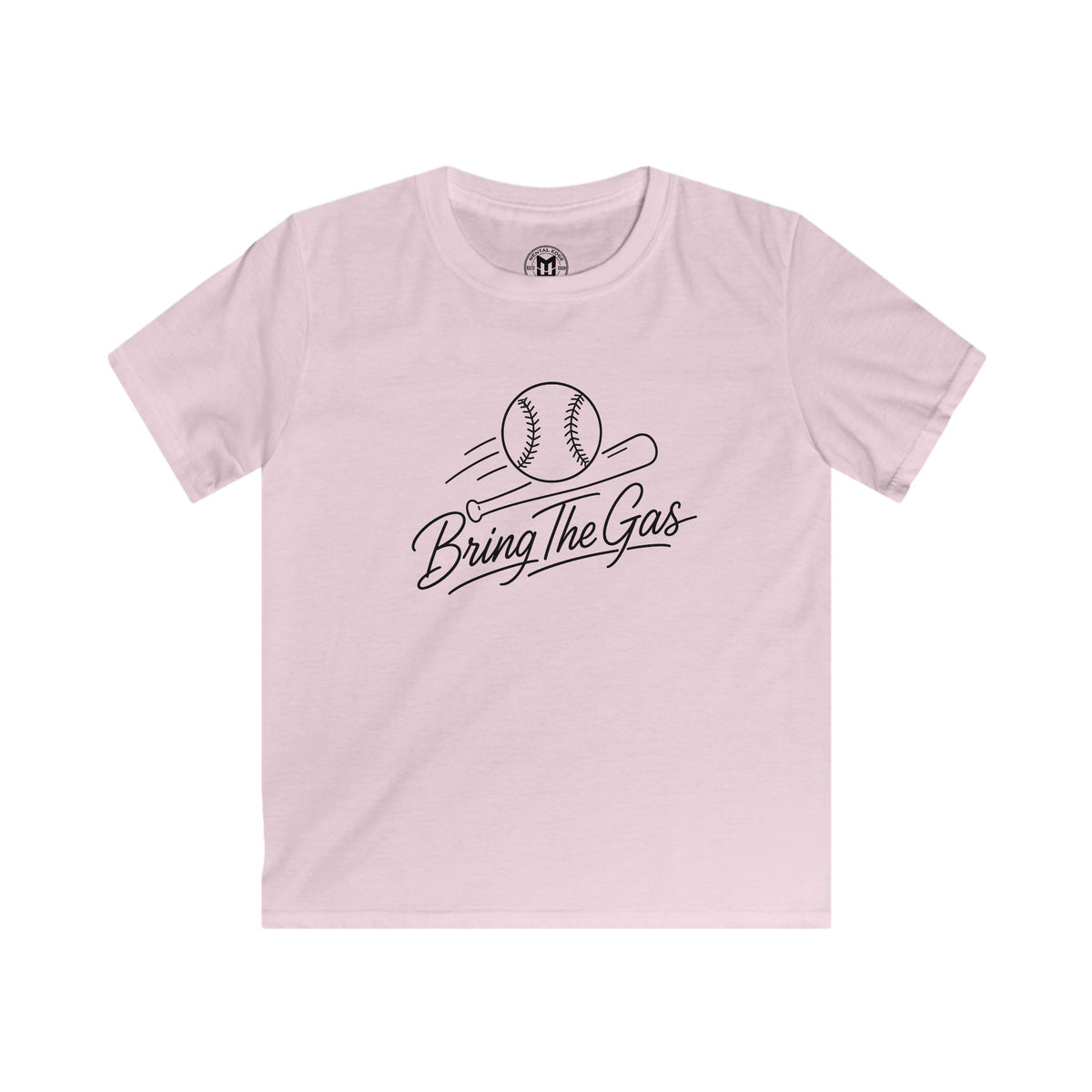 Kids Baseball Tee — "Bring The Gas" Fastball T‑Shirt