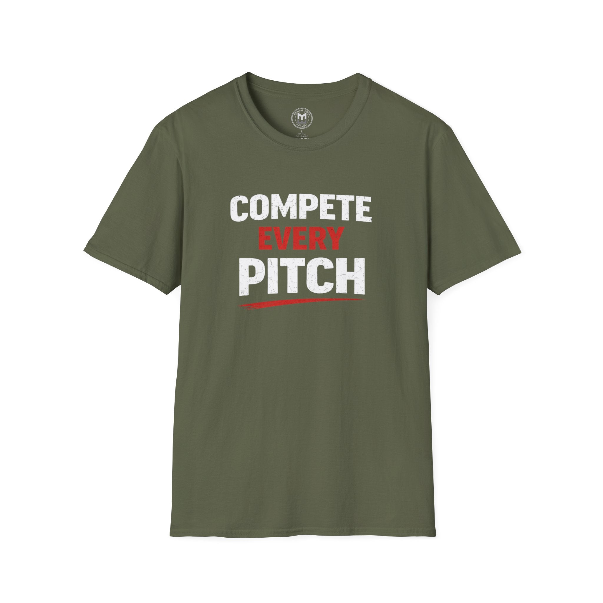 Compete Every Pitch Baseball T-Shirt
