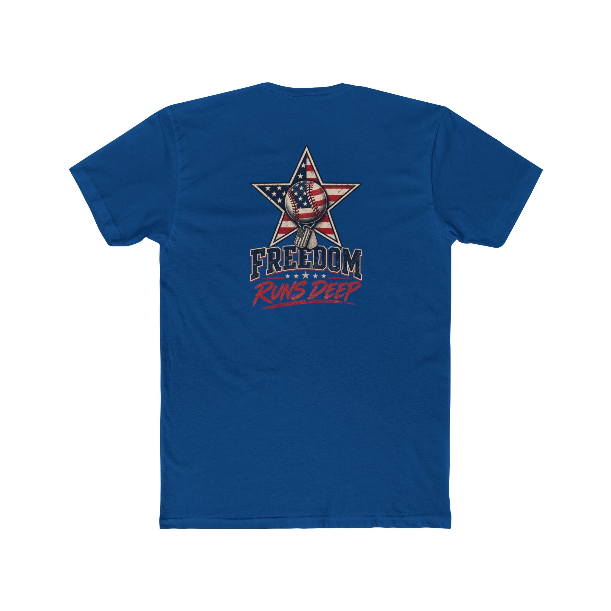 Freedom Runs Deep America Baseball Two Sided Next Level - Shirt