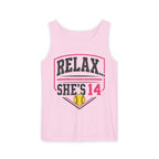 Relax… She's 14 Softball Parents Tank Top