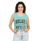 Relax… He’s 13 Baseball Parent Tank Top