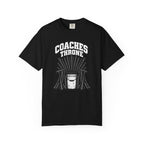 Coaches Throne Bucket Black Bat T-Shirt — Unisex Baseball/Softball Coach Gift