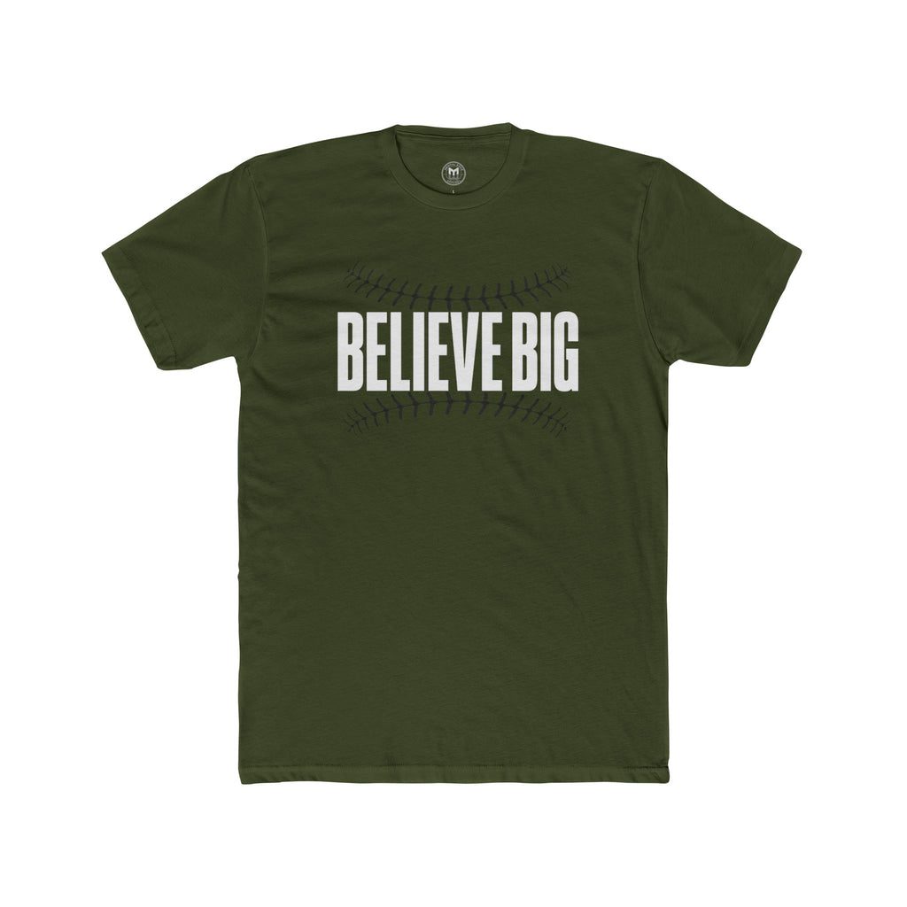 Believe Big Baseball Tee — Inspirational Sports Shirt