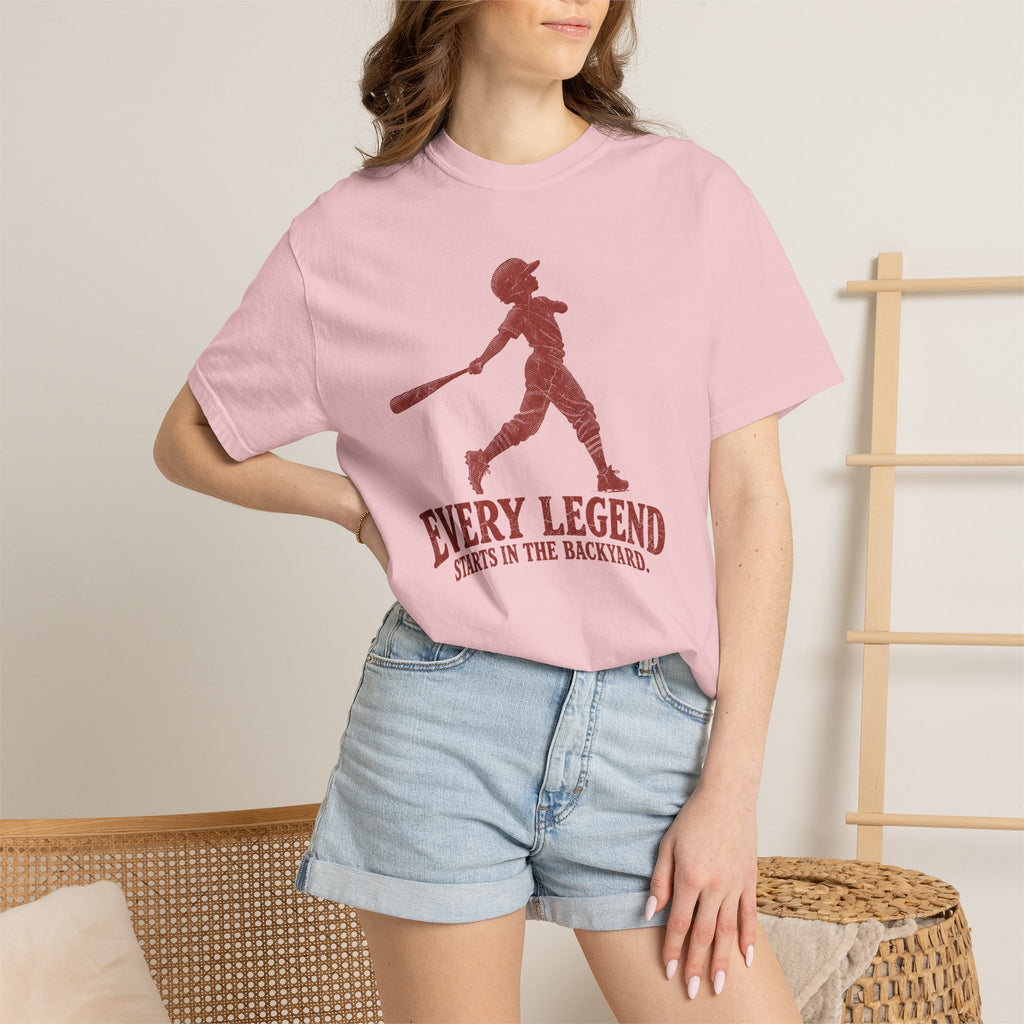 Adult Unisex "Every Legend Starts in the Backyard" Garment-Dyed T-shirt