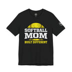 "Built Different" Softball Mom T-Shirt