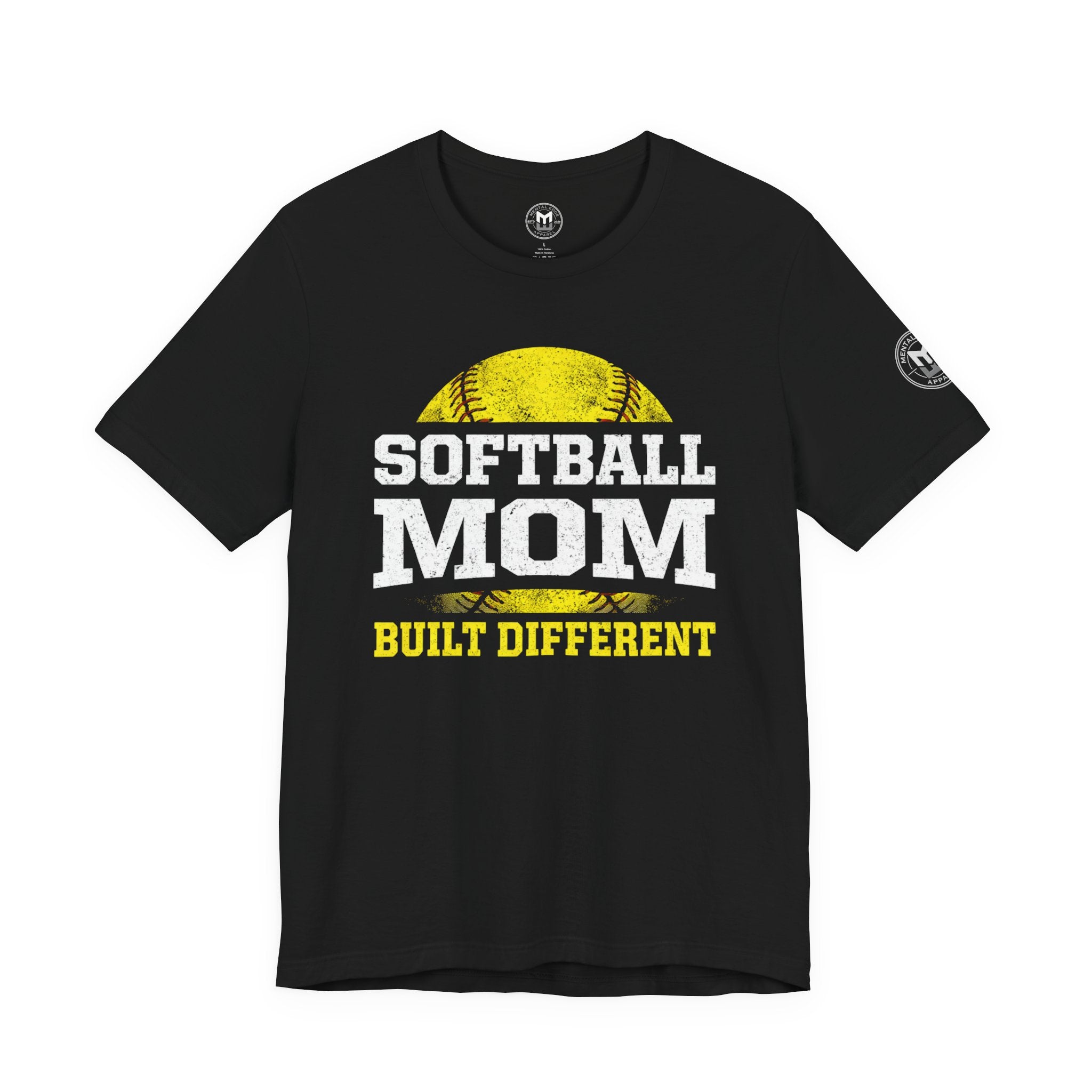 "Built Different" Softball Mom T-Shirt