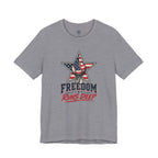 Freedom Runs Deep T-Shirt — American Flag Star Patriotic Tee