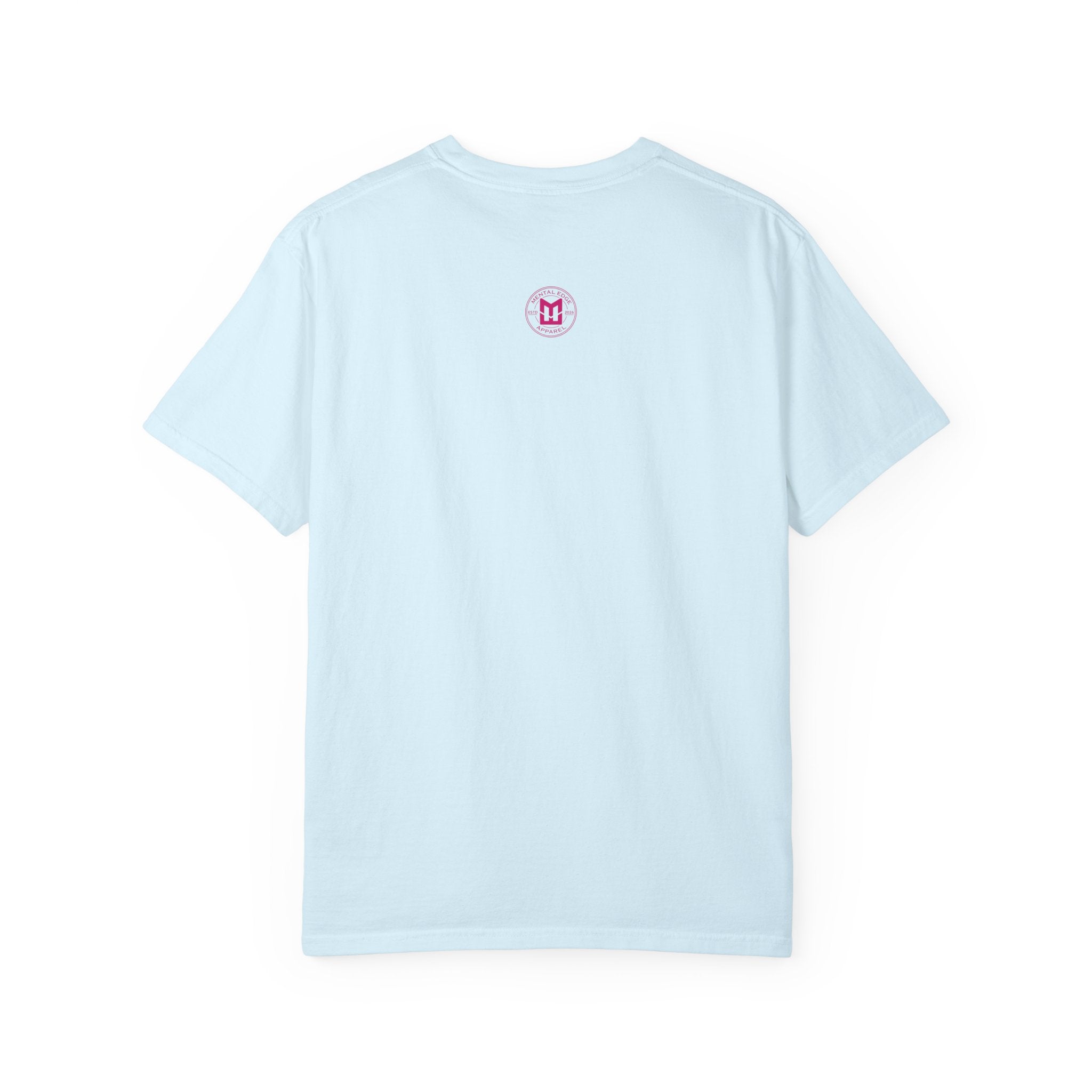 ME Mental Edge Baseball Plate T‑Shirt — Pink Monogram Graphic Comfort Colors Tee