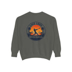 Baseball Sweatshirt — "Live Love Baseball" Vintage Sunset Crewneck Unisex