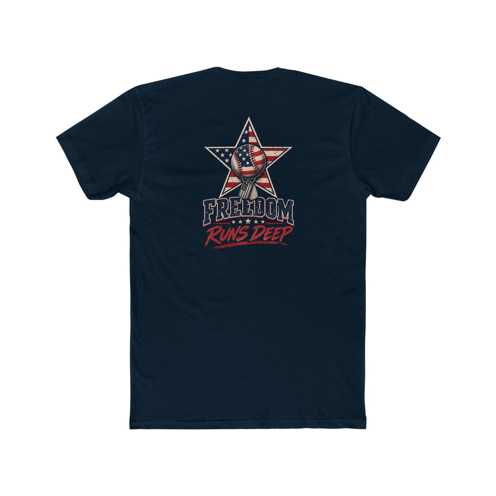 Freedom Runs Deep America Baseball Two Sided Next Level - Shirt