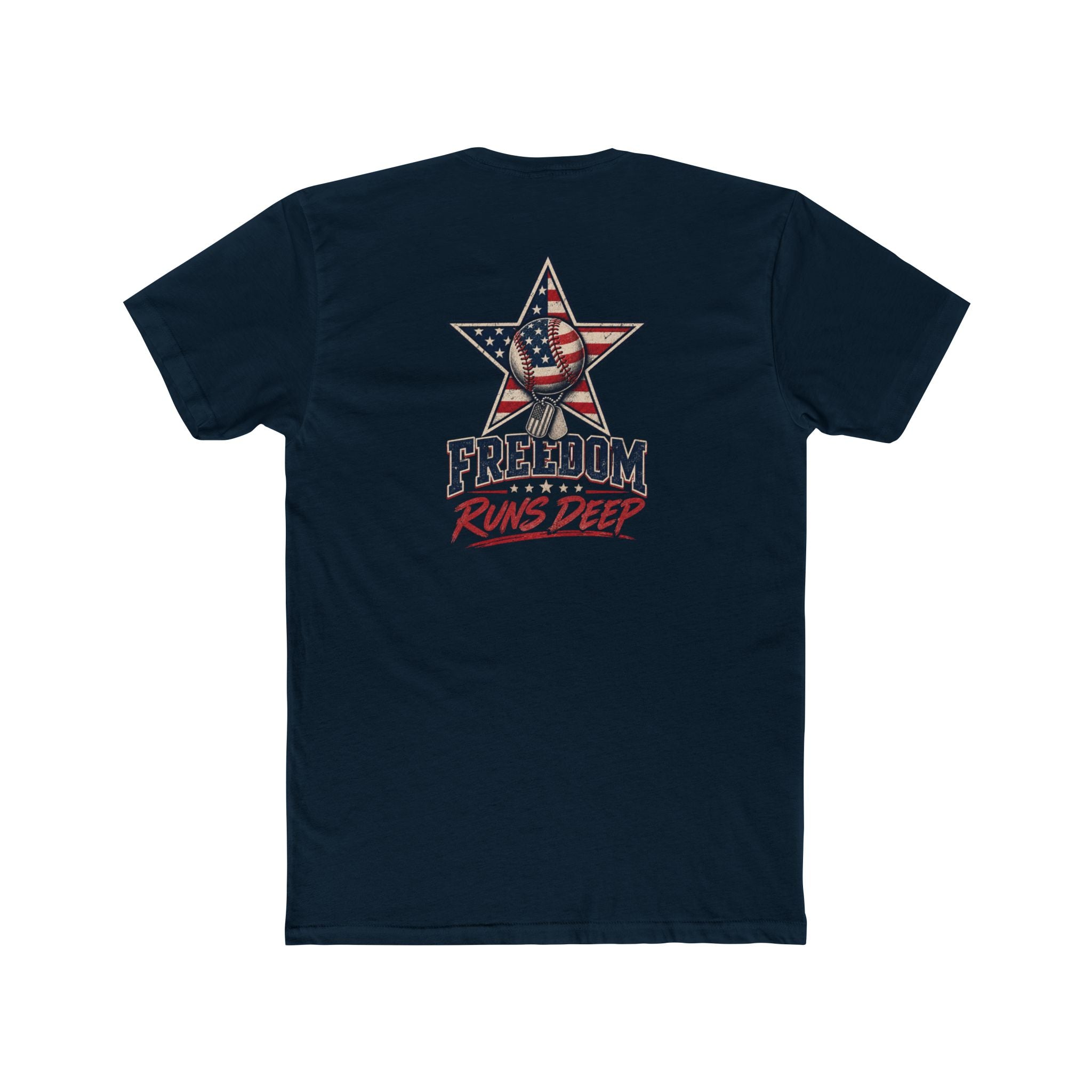 Freedom Runs Deep America Baseball Two Sided Next Level - Shirt