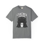 Coaches Throne Bucket Black Bat T-Shirt — Unisex Baseball/Softball Coach Gift