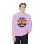 Baseball Unisex Sweatshirt - "Live Love Baseball" Vintage Sunset Crewneck