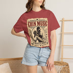 Adult Unisex "Chin Music Enforcer of Heat" Baseball Pitchers Comfort Colors Garment-Dyed T-shirt