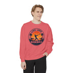 Baseball Unisex Sweatshirt - "Live Love Baseball" Vintage Sunset Crewneck