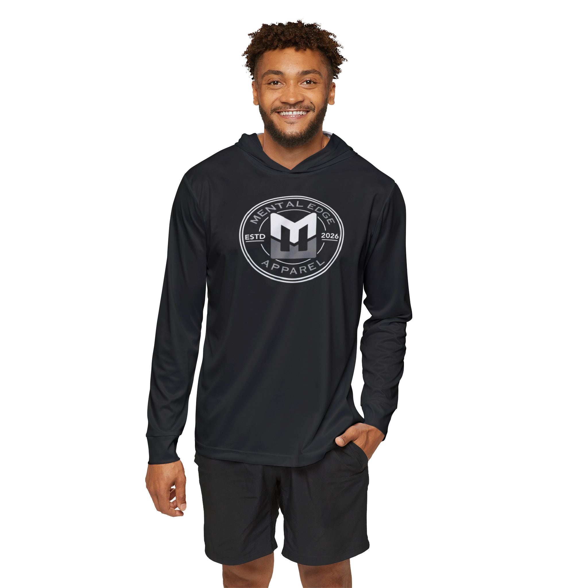 Mental Edge Apparel Men’s Sports Warmup Hoodie — Athletic Performance Logo Pullover