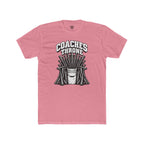 Coaches Throne Baseball Bucket T-Shirt — Funny Coach Gift Tee (Bucket & Whistle Graphic)
