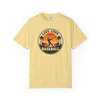 Live Love Baseball T-Shirt — Vintage Sunset Baseball Tee