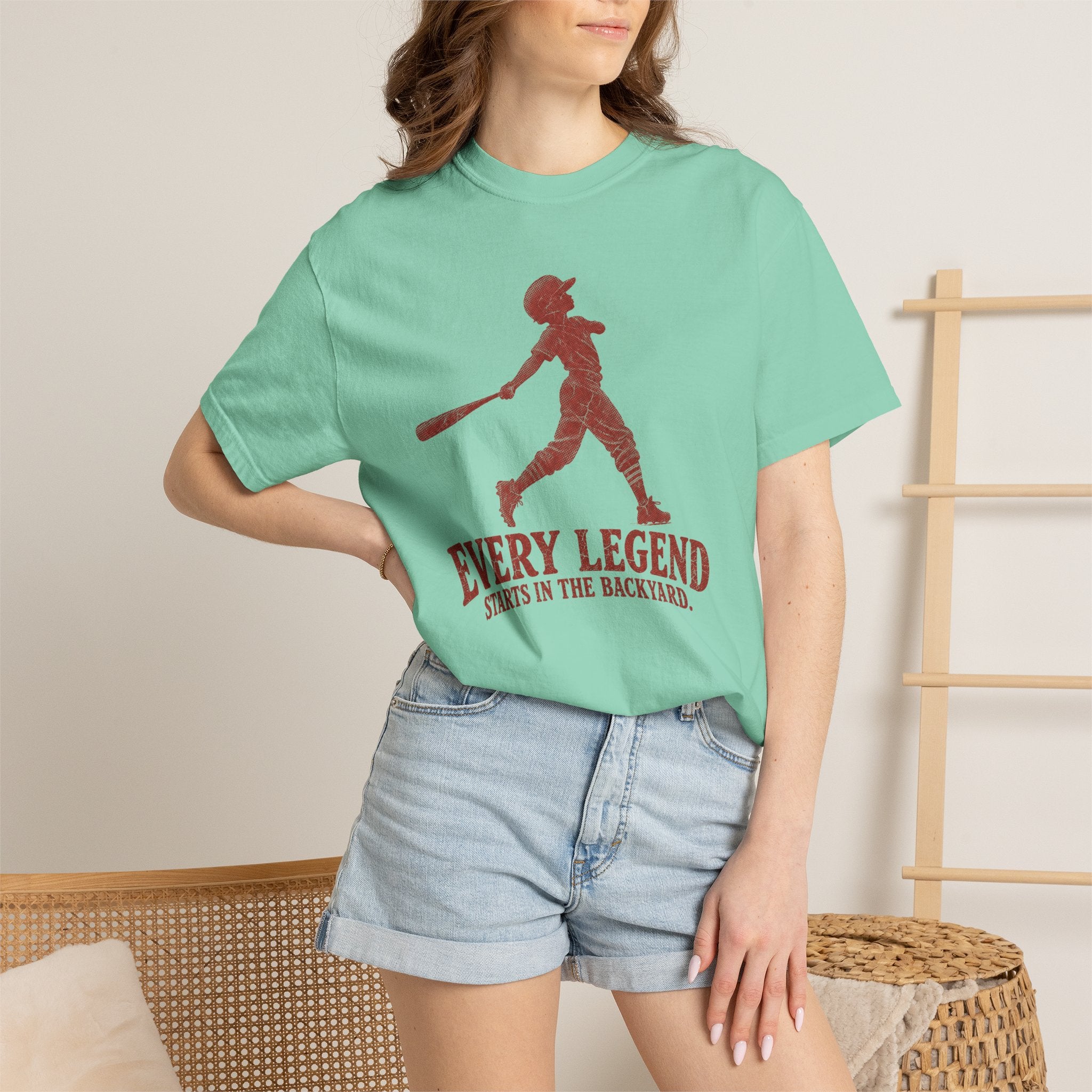 Adult Unisex "Every Legend Starts in the Backyard" Garment-Dyed T-shirt