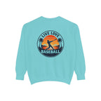 Baseball Sweatshirt — "Live Love Baseball" Vintage Sunset Crewneck Unisex