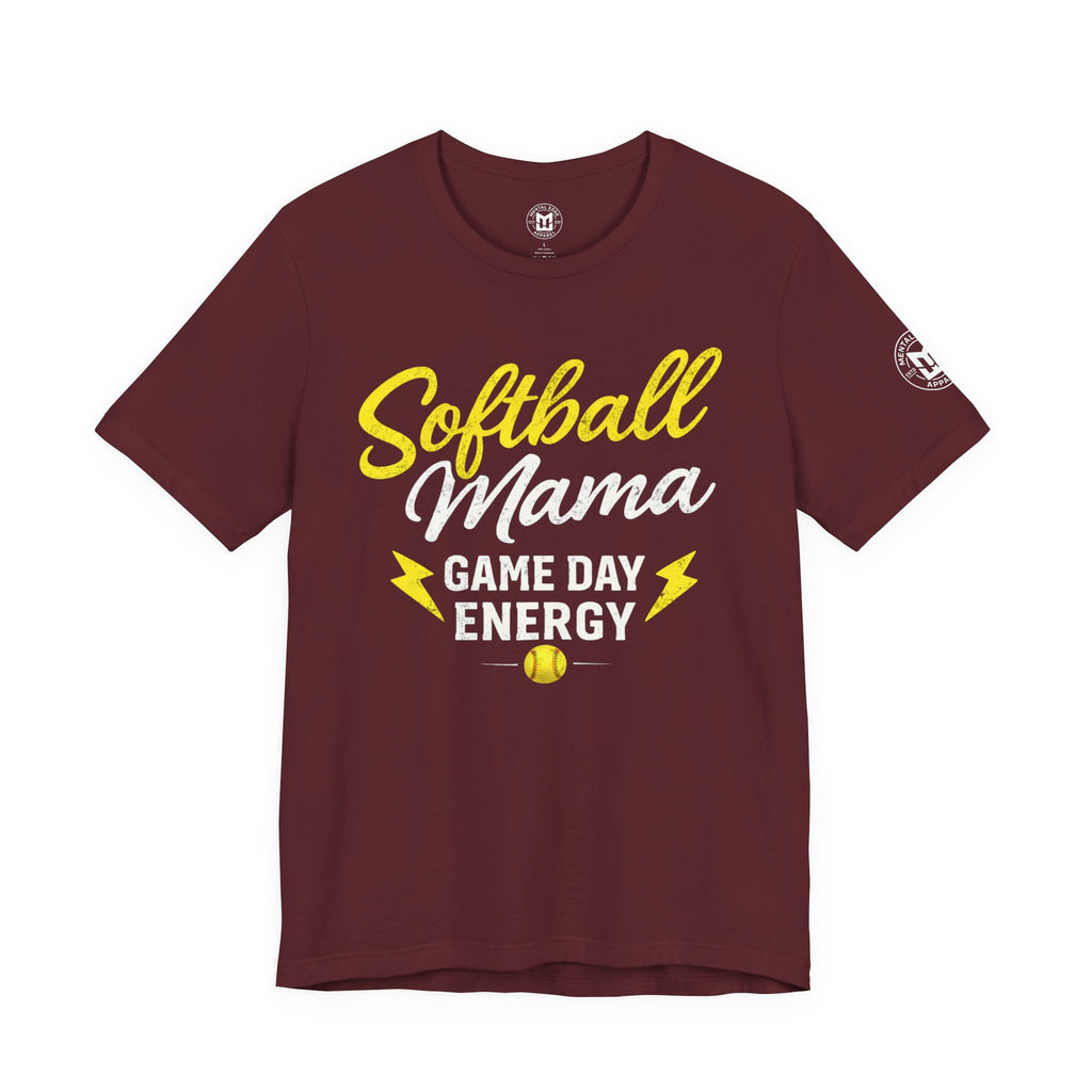Softball Mama "Game Day Energy" Women's Tee