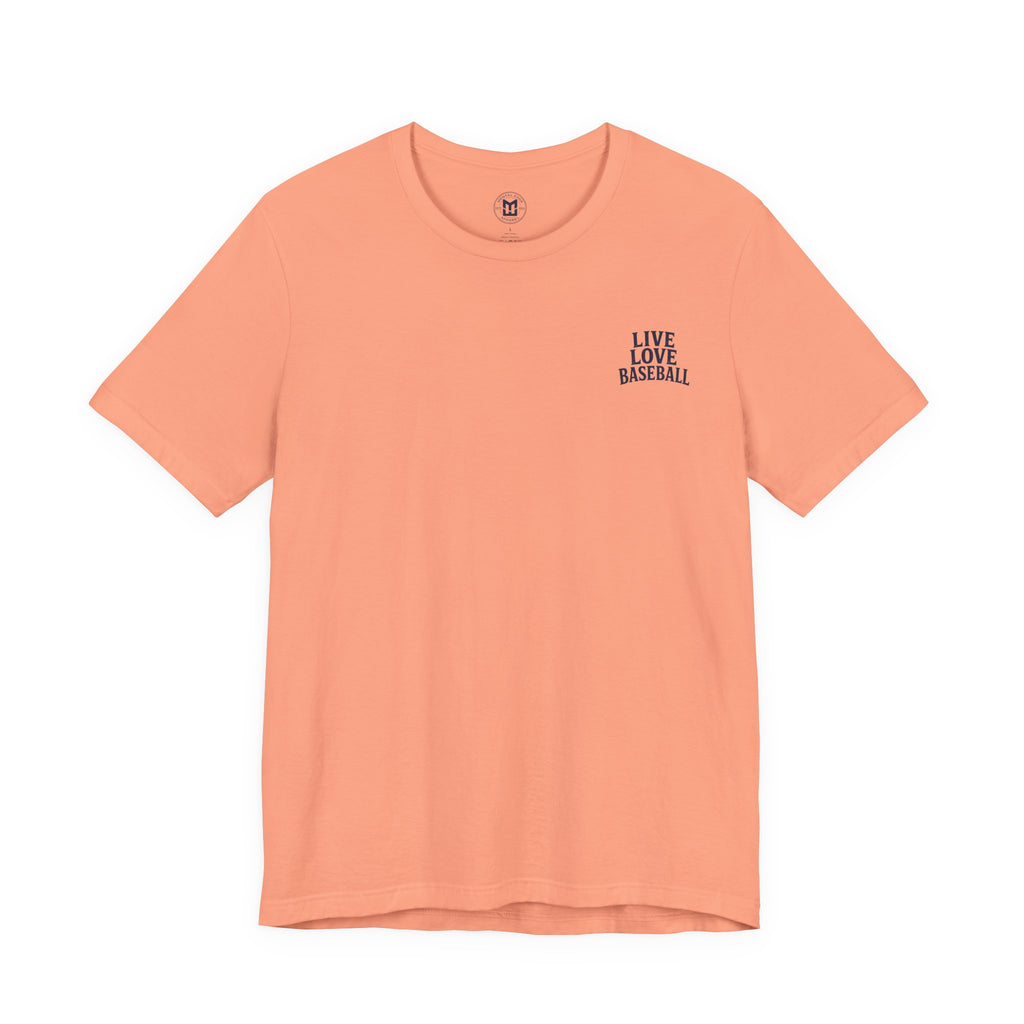Baseball Tee — "Live Love Baseball" Vintage Sunset Unisex T-Shirt