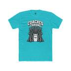 Coaches Throne Baseball Bucket T-Shirt — Funny Coach Gift Tee (Bucket & Whistle Graphic)
