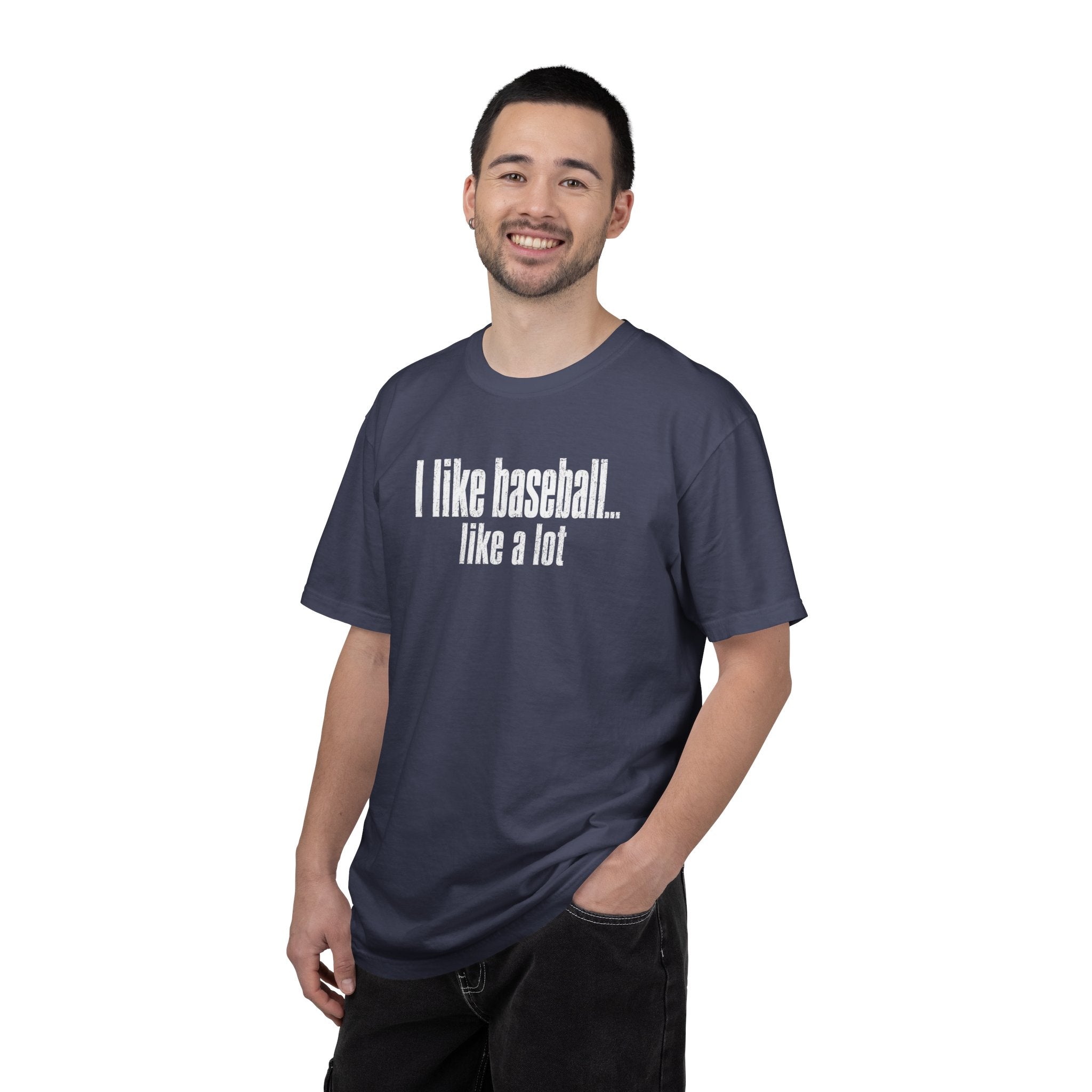 Adult Unisex "I Like Baseball...like a lot Garment-Dyed T-shirt