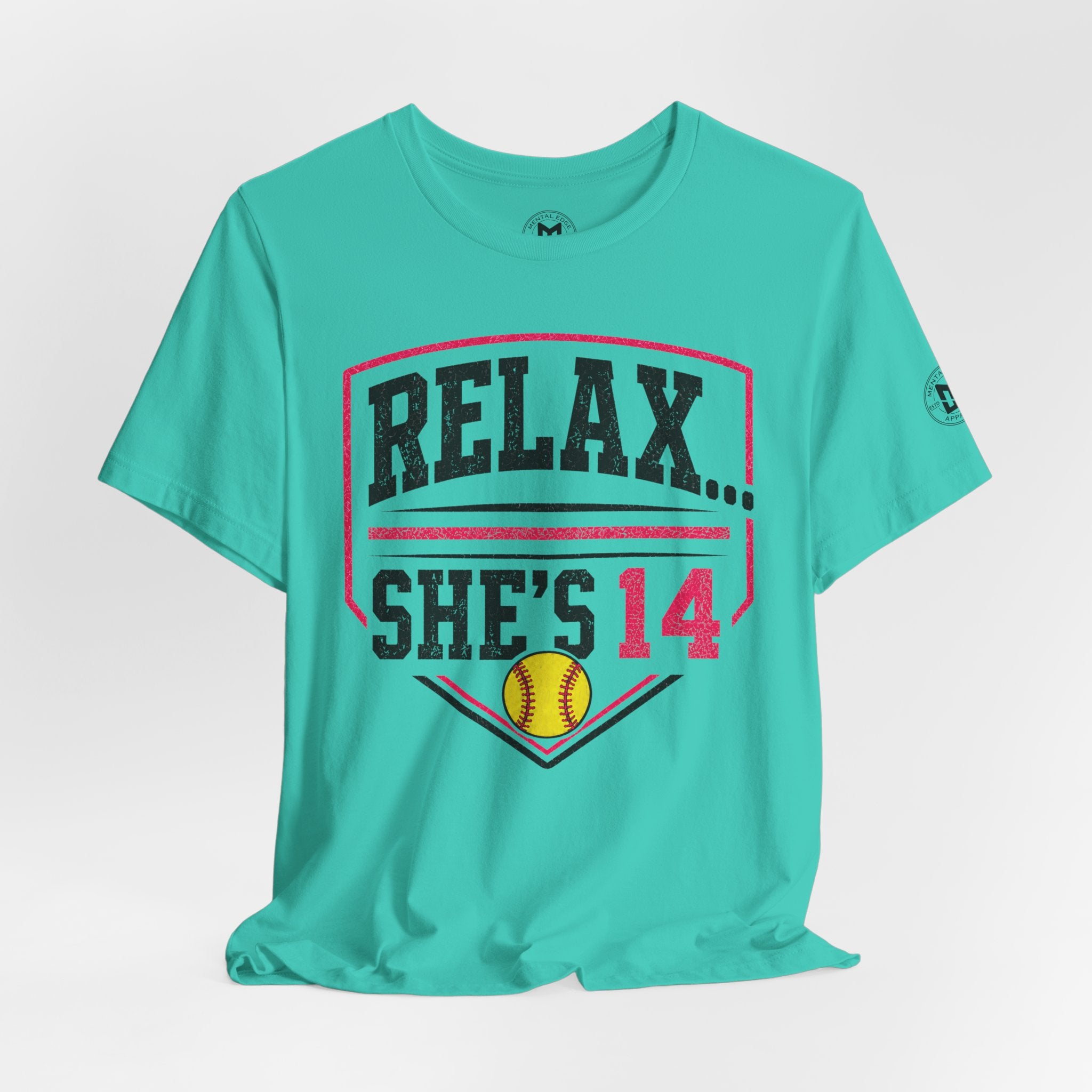 Relax... She's 14 Softball Parents T‑Shirt