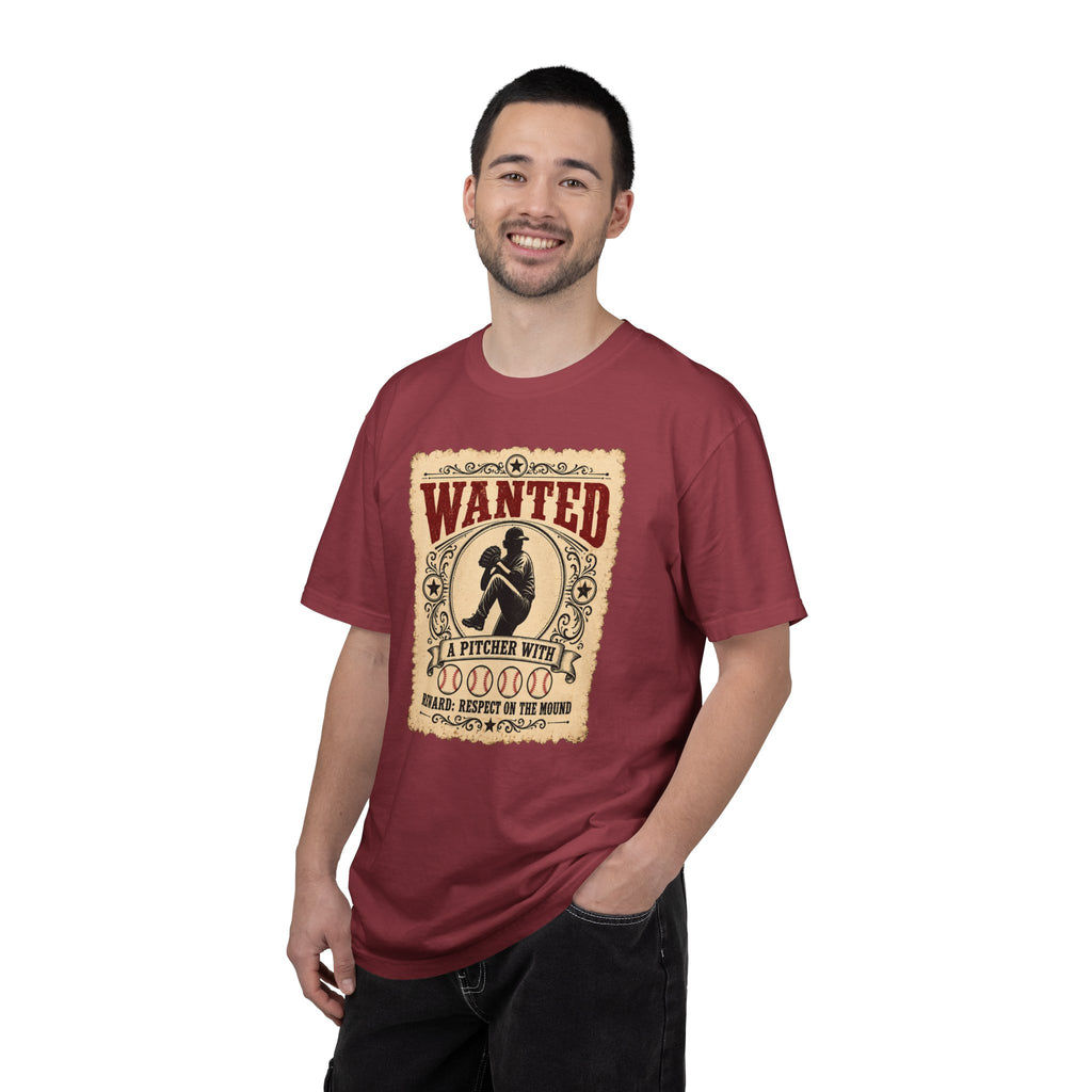 Adult Unisex "Wanted A Pitcher With Balls" Baseball Pitcher Garment-Dyed T-shirt