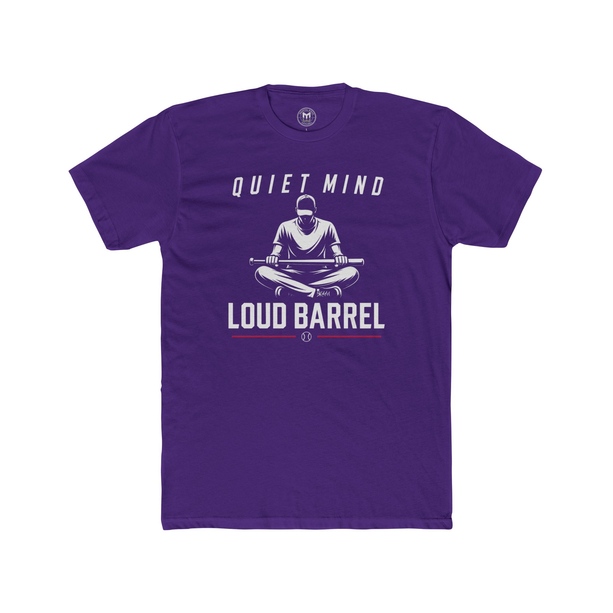 Quiet Mind Loud Barrel Tee Baseball Mindset Tee
