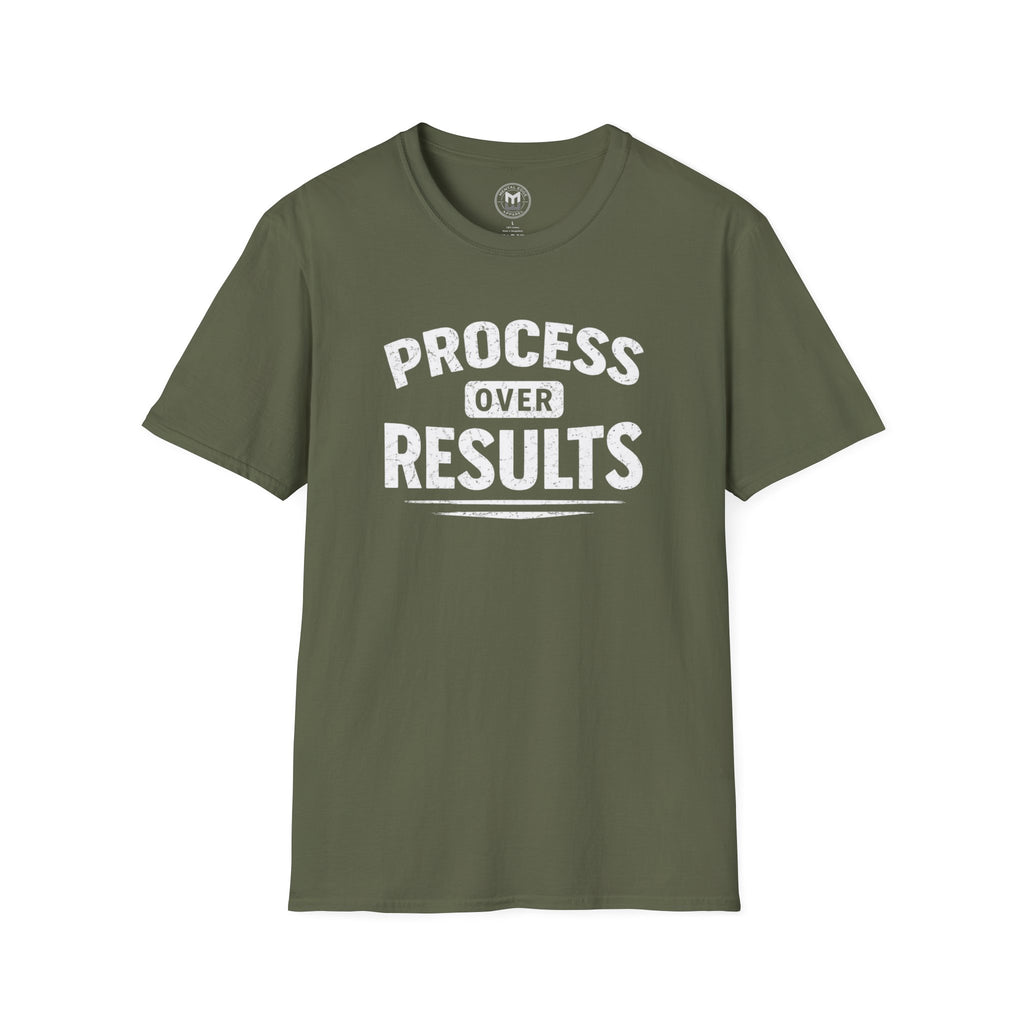 Process Over Results T-Shirt — Motivational Fitness & Productivity Tee